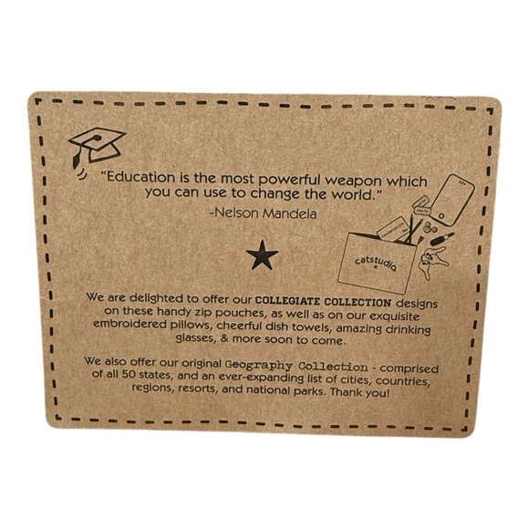 Catstudio Collegiate LSU Louisiana State University Zipper Pouch Travel Bag NWT - Picture 6 of 8